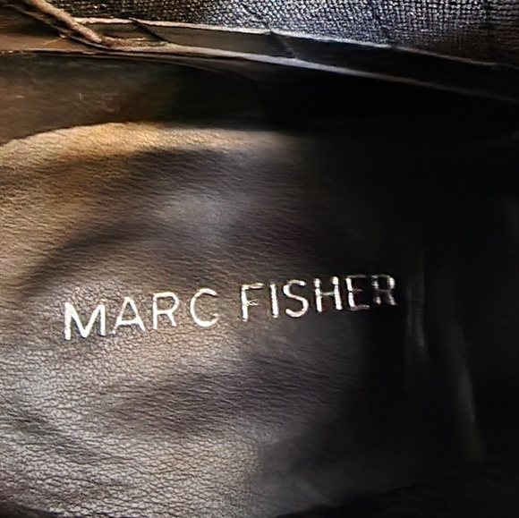 Marc Fisher Womens Ellard Pointy Toe Boots Ankle Booties Classic Leather Black - Picture 6 of 14